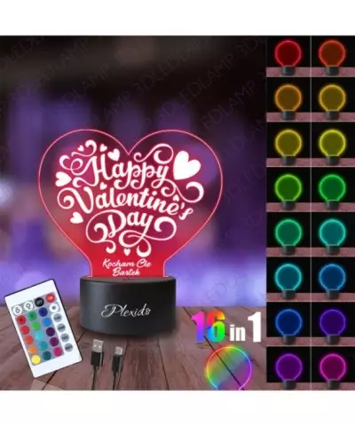 Lampka Nocna 3D LED LAMP Walentynki Serce dla Ukochanej