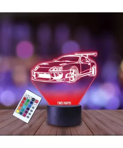 Lampka Nocna 3D LED LAMP Samochód Auto Toyota Supra