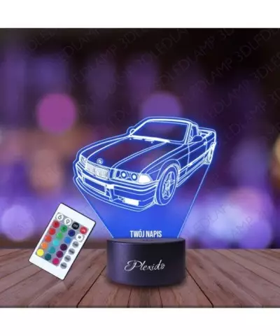 Lampka Nocna 3D LED LAMP Samochód BMW E36