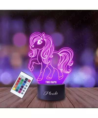 Lampka Nocna 3D LED LAMP Konik Kucyk