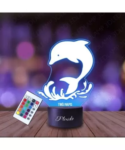 Lampka Nocna 3D LED LAMP Prezent Delfin