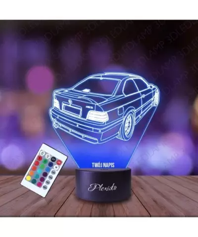 Lampka Nocna 3D LED LAMP Samochód BMW E36 M3