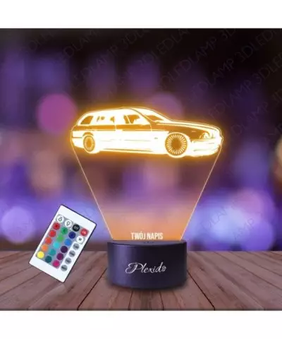 Lampka Nocna 3D LED LAMP Samochód BMW E39 M POWER