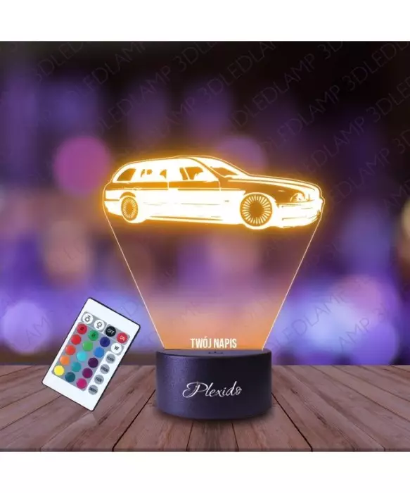 Lampka Nocna 3D LED LAMP Samochód BMW E39 M POWER