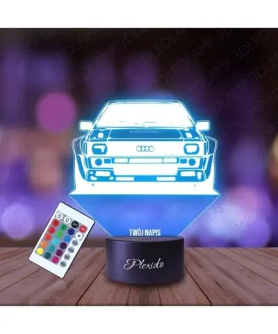 Lampka Nocna 3D LED LAMP Samochód Audi Sport