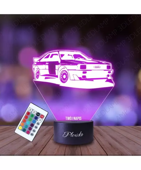Lampka Nocna 3D LED LAMP Samochód Auto Audi S RS