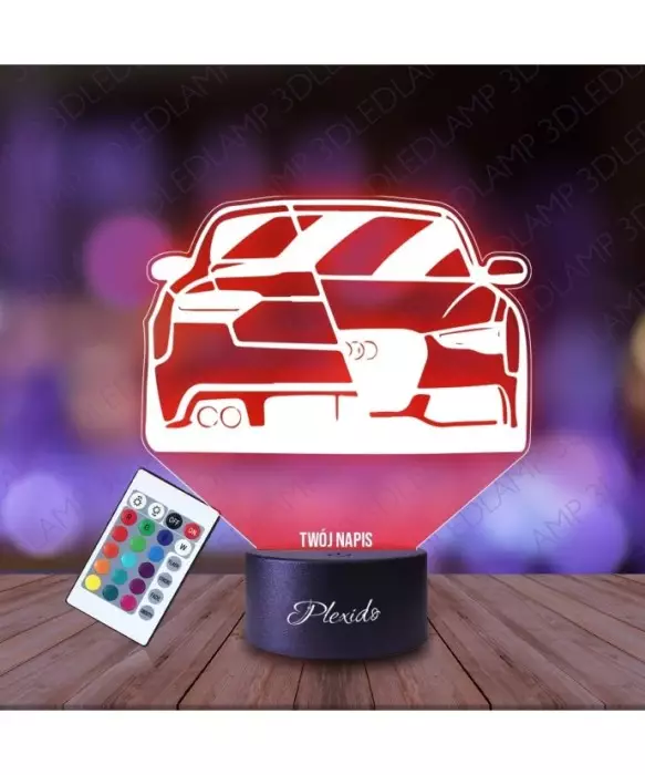 Lampka Nocna 3D LED LAMP Samochód Auto Audi A4