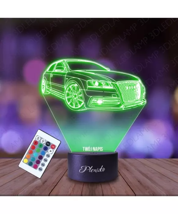 Lampka Nocna 3D LED LAMP Samochód Auto Audi A3