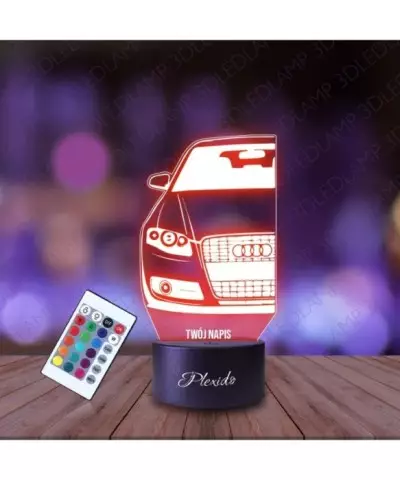 Lampka Nocna 3D LED LAMP Samochód Audi A4 B7