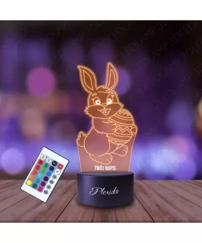 Lampka Nocna 3D LED LAMP Zajączek Wielkanocny