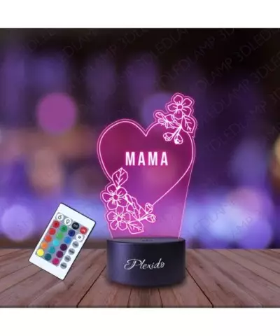 Lampka Nocna 3D LED Lamp Prezent na Dzień Mamy