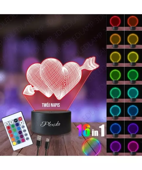 Lampka Nocna 3D LED LAMP Prezent Dla Dziewczyny Chłopaka