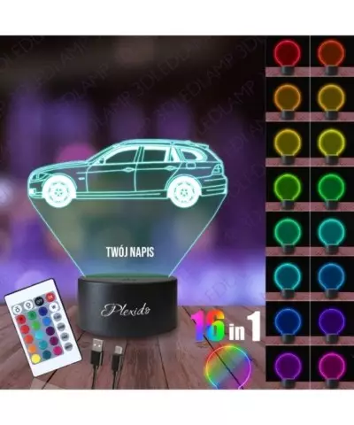 Lampka Nocna 3D LED LAMP Samochód BMW E91