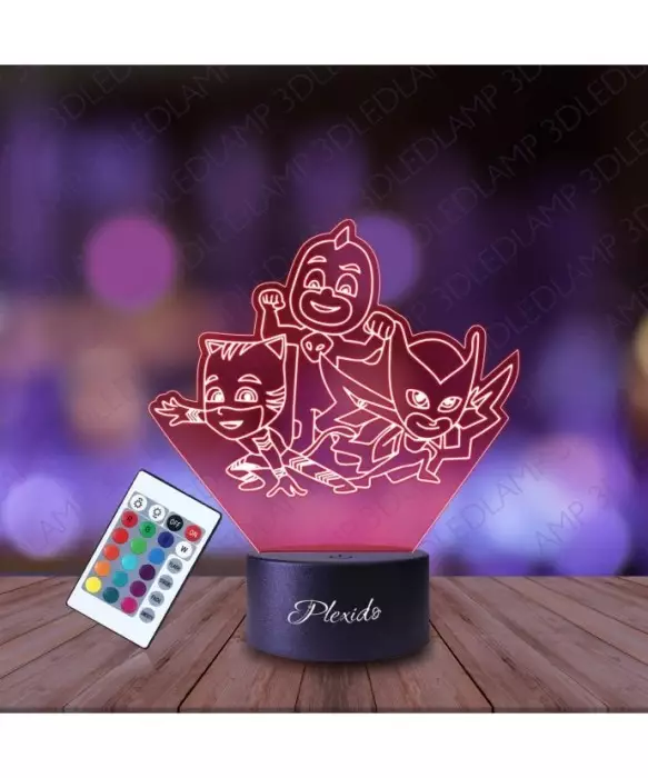 Lampka Nocna 3D LED LAMP Bajka Pidżamersi
