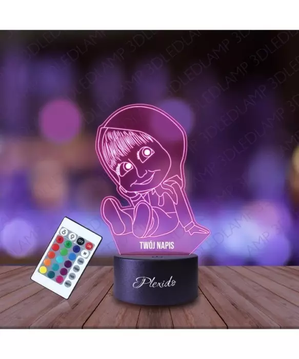 Lampka Nocna 3D LED LAMP Bajka Masza i Niedźwiedź