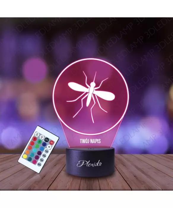 Lampka Nocna 3D LED LAMP Owad Komar