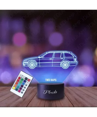 Lampka Nocna 3D LED LAMP Samochód BMW E36