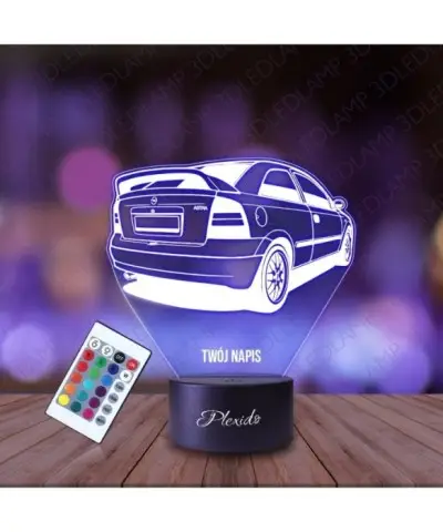 Lampka Nocna 3D LED LAMP Samochód Opel Astra