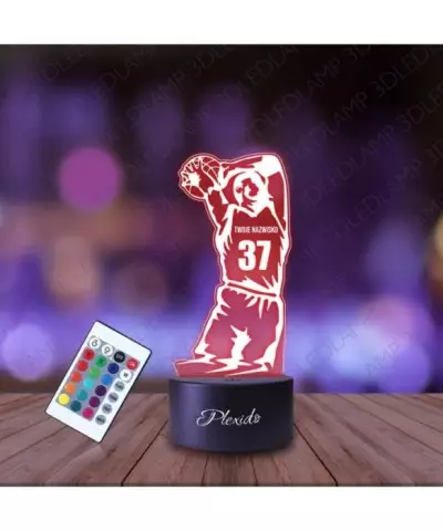Lampka Nocna 3D LED LAMP Koszykarz NBA