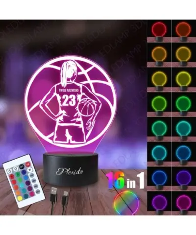 Lampka Nocna 3D LED LAMP Koszykarka