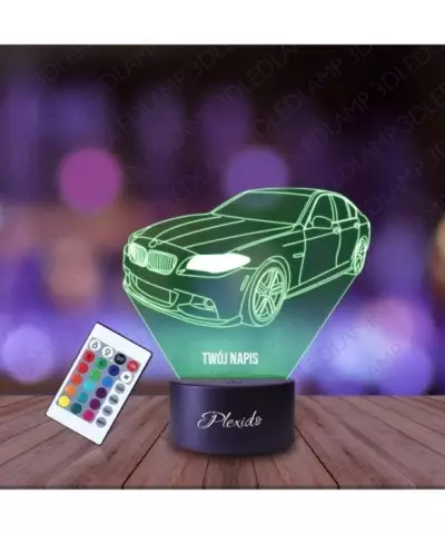 Lampka Nocna 3D LED LAMP Samochód BMW M8