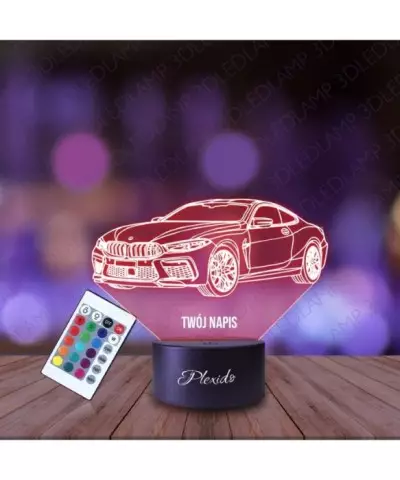 Lampka Nocna 3D LED LAMP Samochód BMW M8