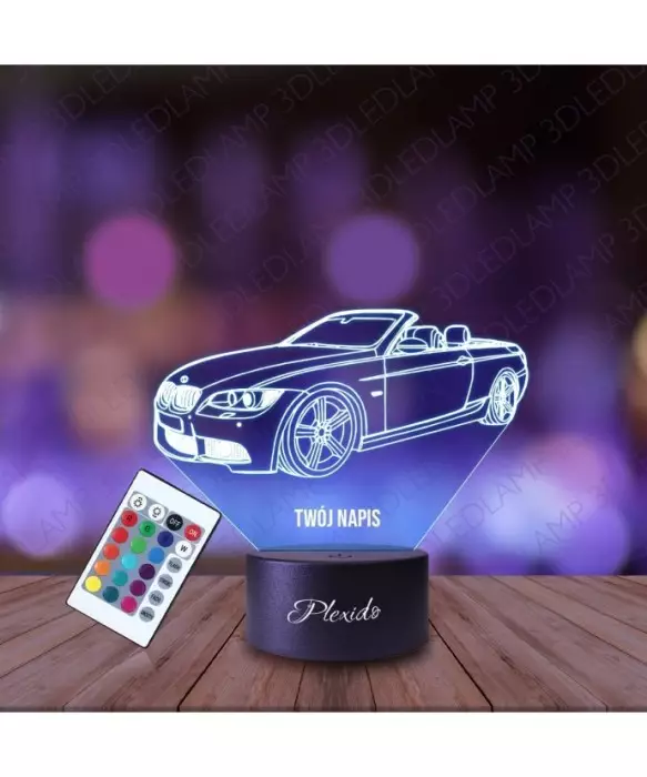 Lampka Nocna 3D LED LAMP Samochód BMW E39 Cabrio