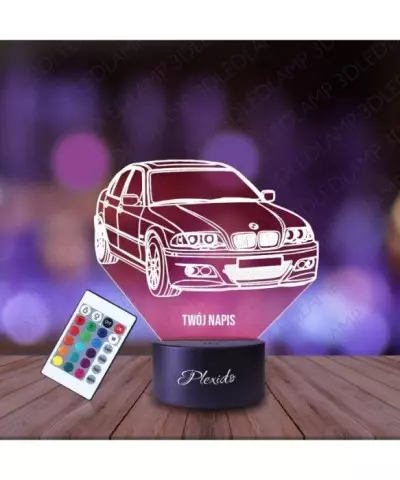 Lampka Nocna 3D LED LAMP Samochód BMW E46 M3