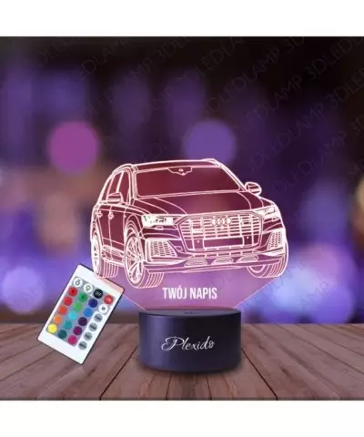 Lampka Nocna 3D LED LAMP Samochód Audi Q7