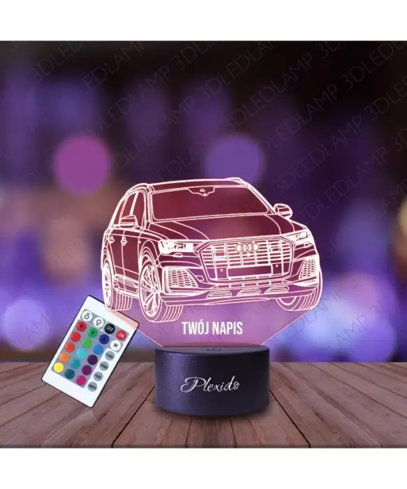 Lampka Nocna 3D LED LAMP Samochód Audi Q7