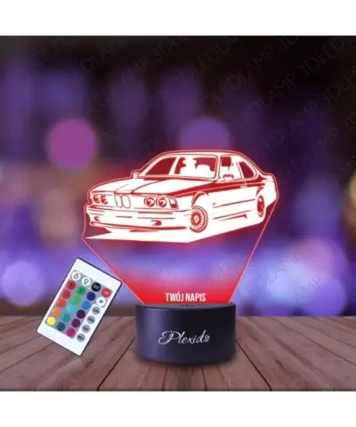 Lampka Nocna 3D LED LAMP Samochód BMW E24