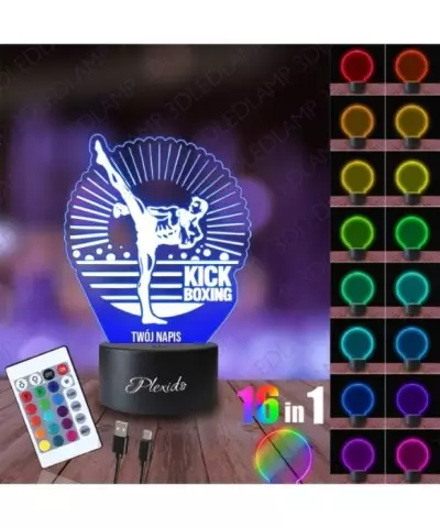 Lampka Nocna 3D LED LAMP Sport Kickboxing