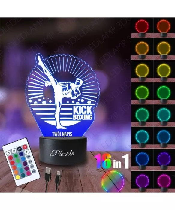 Lampka Nocna 3D LED LAMP Sport Kickboxing