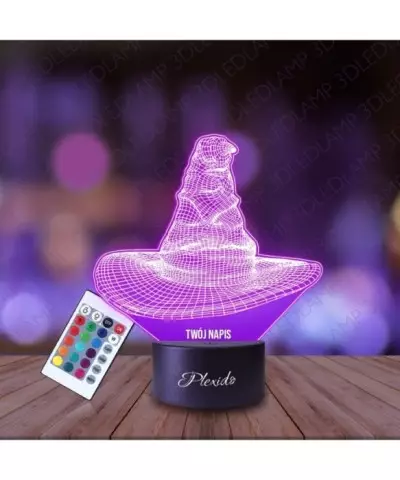 Lampka Nocna 3D LED LAMP Harry Potter Tiara Przydziału Czapka