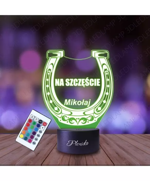 Lampka Nocna 3D LED LAMP Podkowa na Szczęście