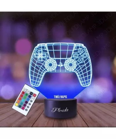 Lampka Nocna 3D LED LAMP Gaming Pad do Konsoli Play Station 5