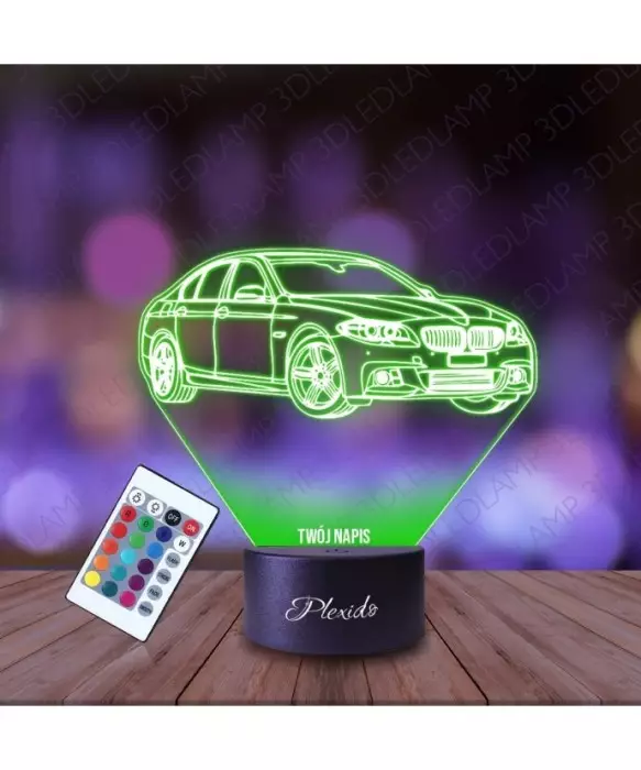 Lampka Nocna 3D LED LAMP Samochód BMW 5 MPower