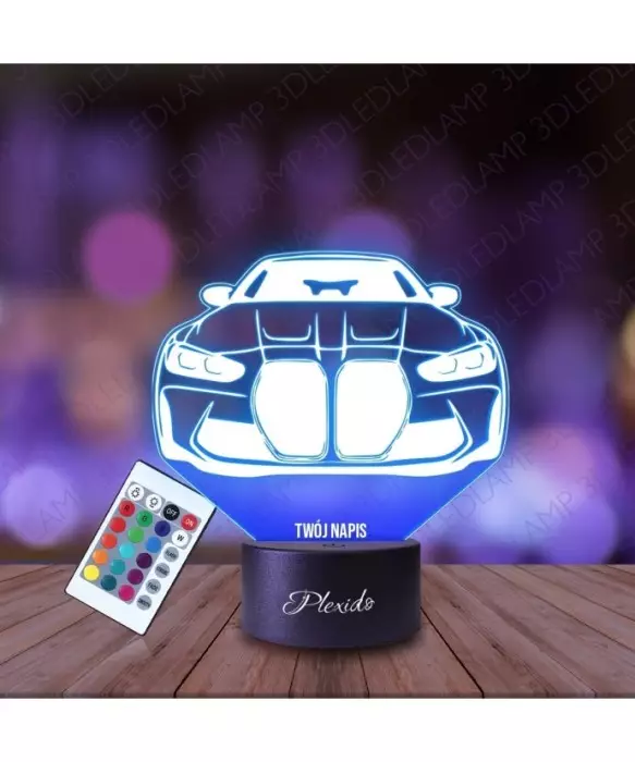 Lampka Nocna 3D LED LAMP Samochód BMW M4 G82