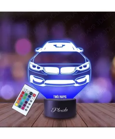 Lampka Nocna 3D LED LAMP Samochód BMW M4 F82