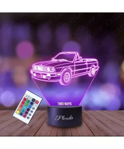 Lampka Nocna 3D LED LAMP Samochód BMW E325i