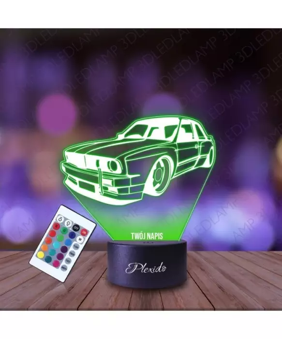 Lampka Nocna 3D LED LAMP Samochód BMW E30 M3