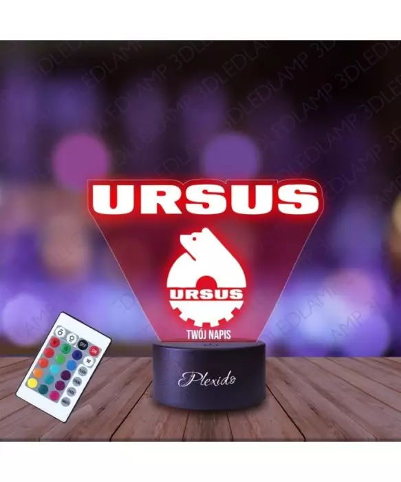 Lampka Nocna 3D LED LAMP  Prezent dla Fana Rolnictwa Ursus Emblemat