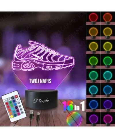 Lampka Nocna 3D LED LAMP But Nike Air Max Plus
