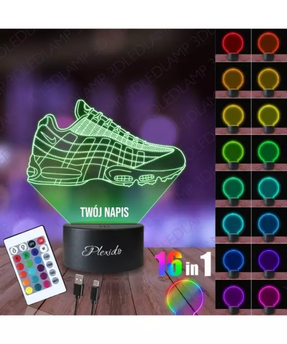 Lampka Nocna 3D LED LAMP But Nike Air Max 95