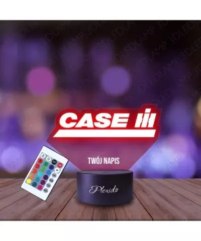 Lampka Nocna 3D LED LAMP  Prezent dla Fana Rolnictwa Case Emblemat