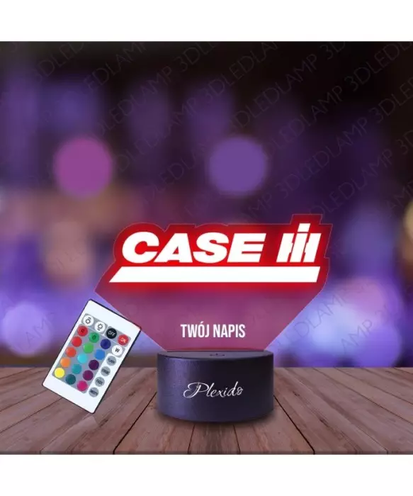 Lampka Nocna 3D LED LAMP  Prezent dla Fana Rolnictwa Case Emblemat