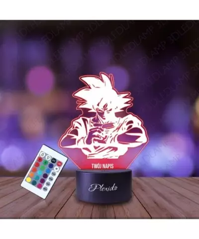 Lampka Nocna 3D LED LAMP Prezent dla fana Anime Dragon Ball Son Goku