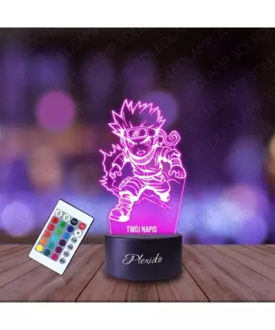 Lampka Nocna 3D LED LAMP Dla fana Anime Naruto Chibi