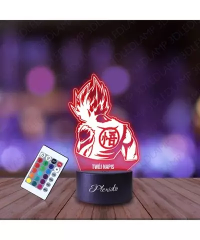 Lampka Nocna 3D LED LAMP Prezent dla fana Anime Dragon Ball Super Saiyan Goku