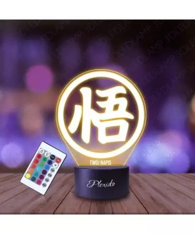 Lampka Nocna 3D LED LAMP Prezent dla fana Anime Dragon Ball Goku Symbol